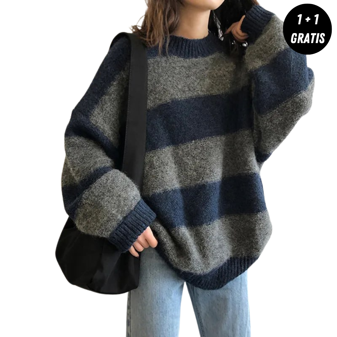 CAROLE - Französischer Herbstpullover in zwei Farbstellungen