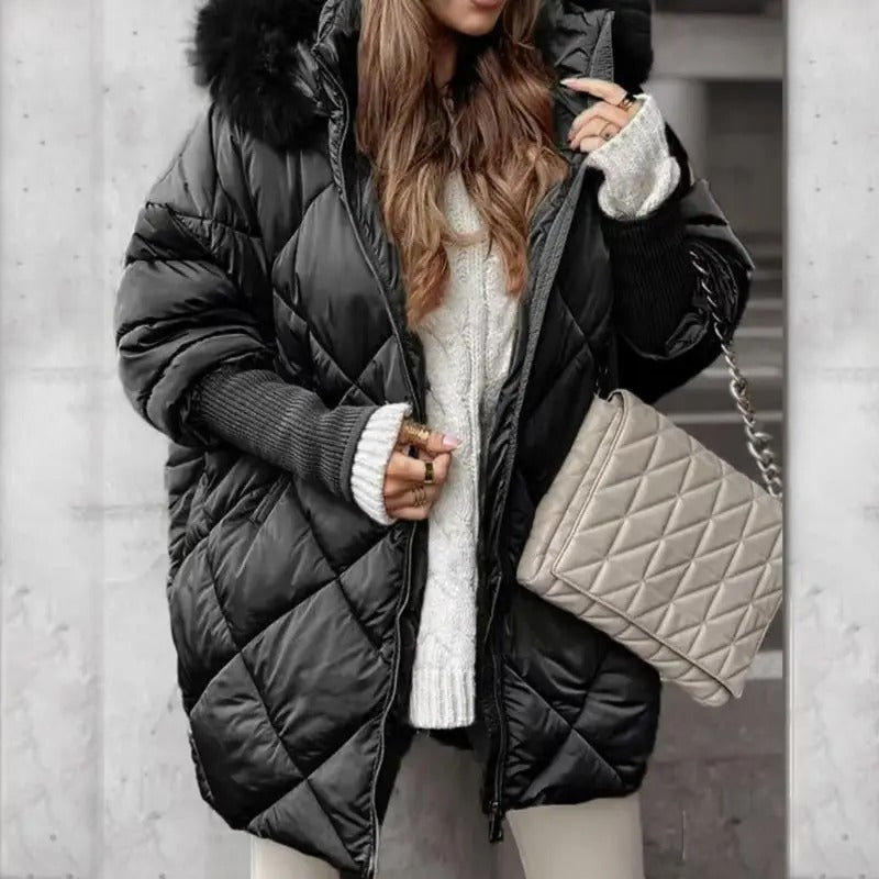 Henna™ | Premium Parka mit Strickärmeln