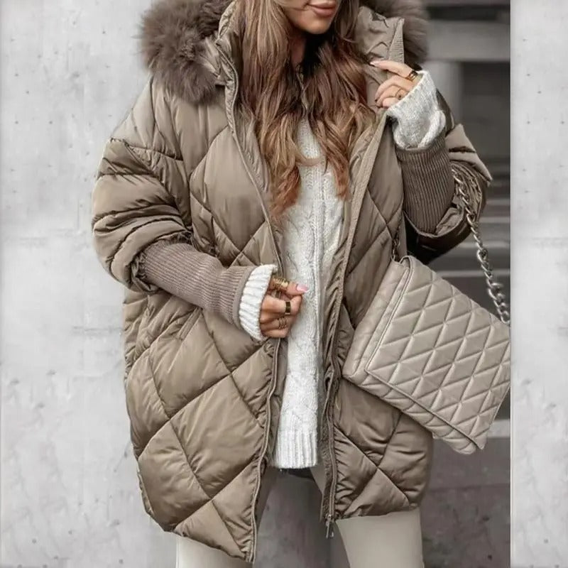 Henna™ | Premium Parka mit Strickärmeln