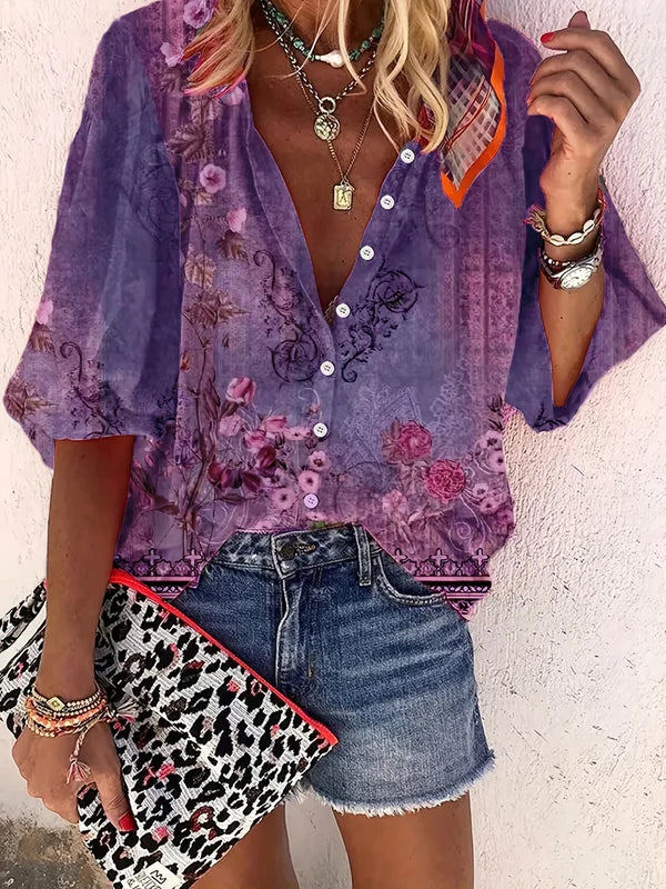 SOLA™ – Boho Bloom Bluse