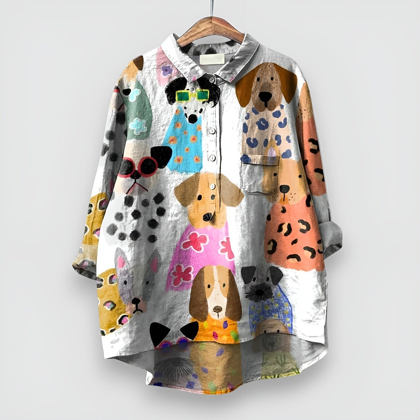 Amelie™ | Damenshirt mit Hundeprint