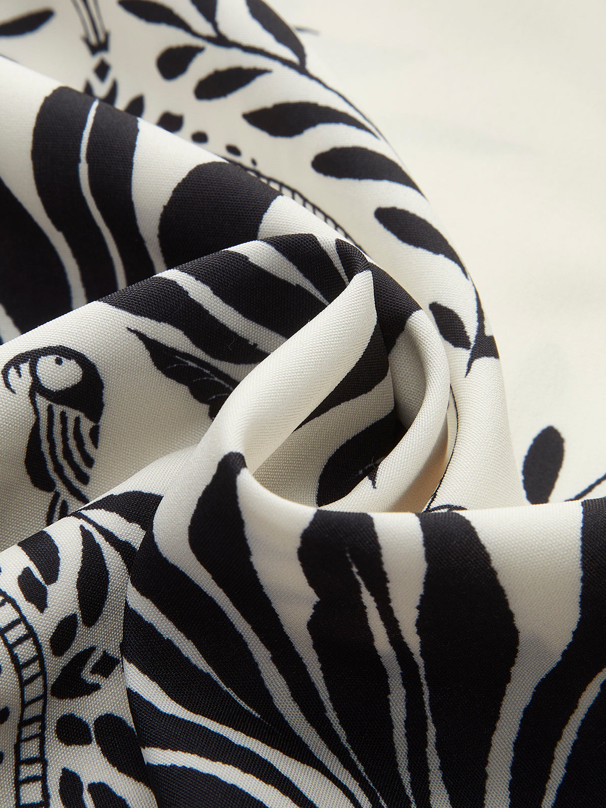 Boho-Print V-Ausschnitt Gürtelkleid