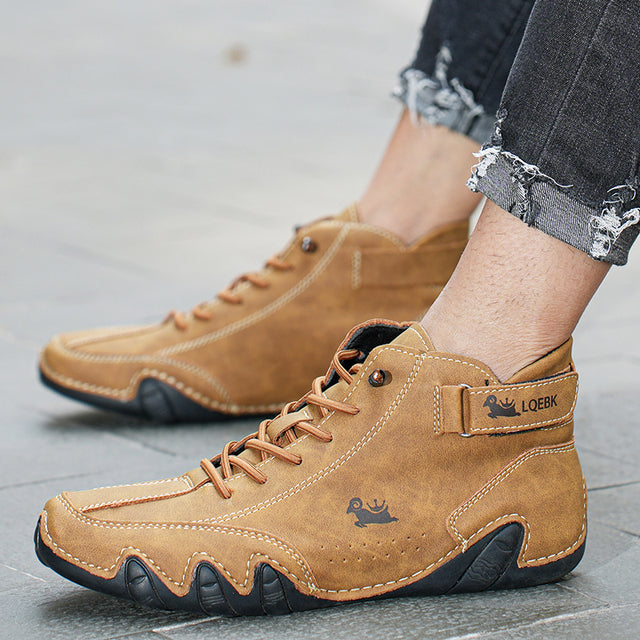 Ultra-bequemer Rutschfester Barfußschuh aus echtem Leder (Unisex).