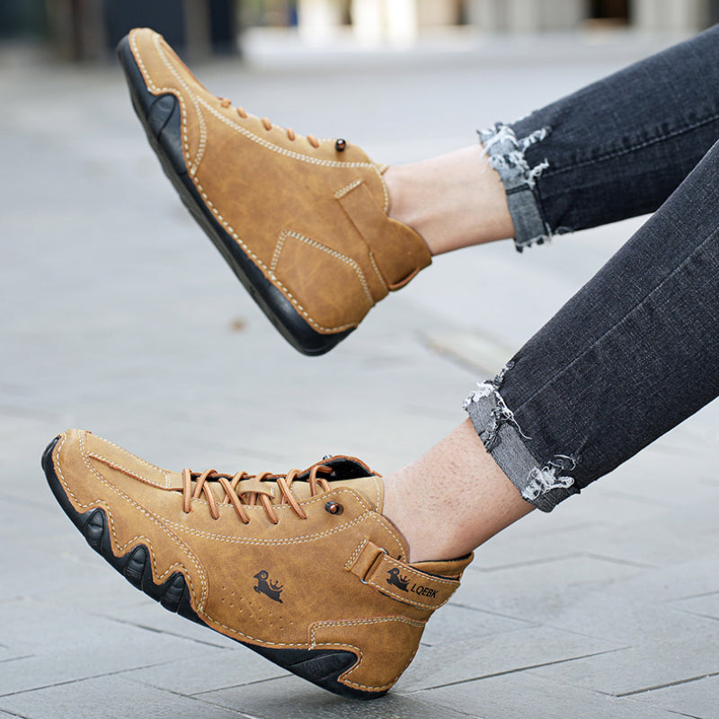 Ultra-bequemer Rutschfester Barfußschuh aus echtem Leder (Unisex).