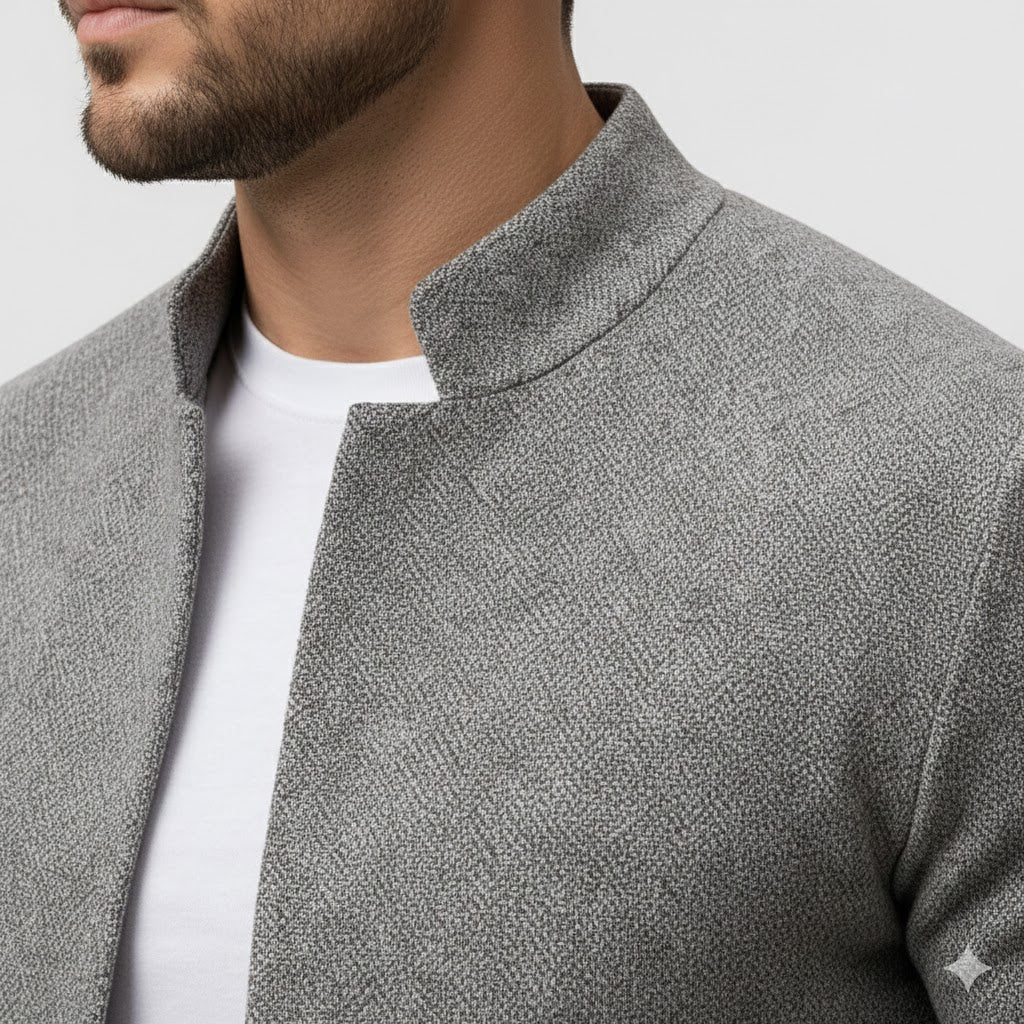 MERIDIAN™ | STRICK BLAZER MIT STEHKRAGEN