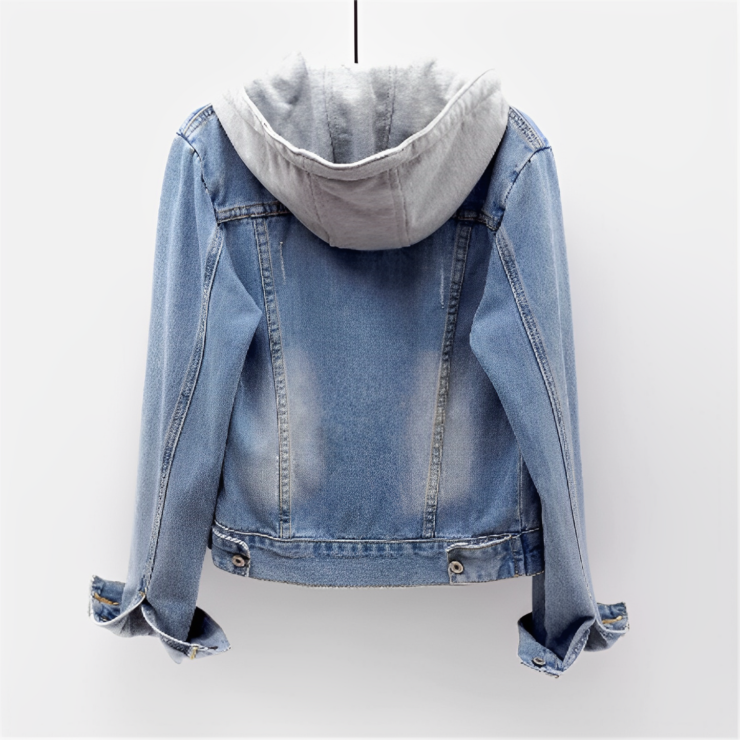 LAFONE™ | Französische Langärmelige Jeansjacke mit Kapuz