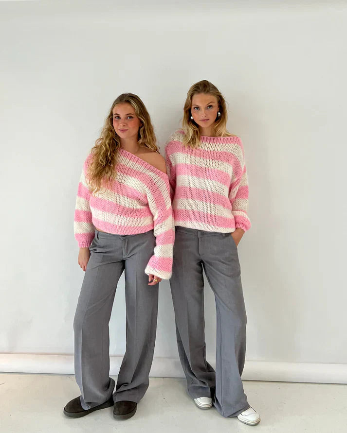 Emma - Gestreifter HerbstStrickpullover