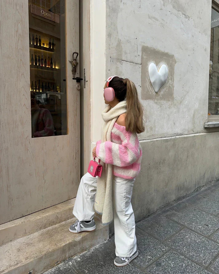 Emma - Gestreifter HerbstStrickpullover