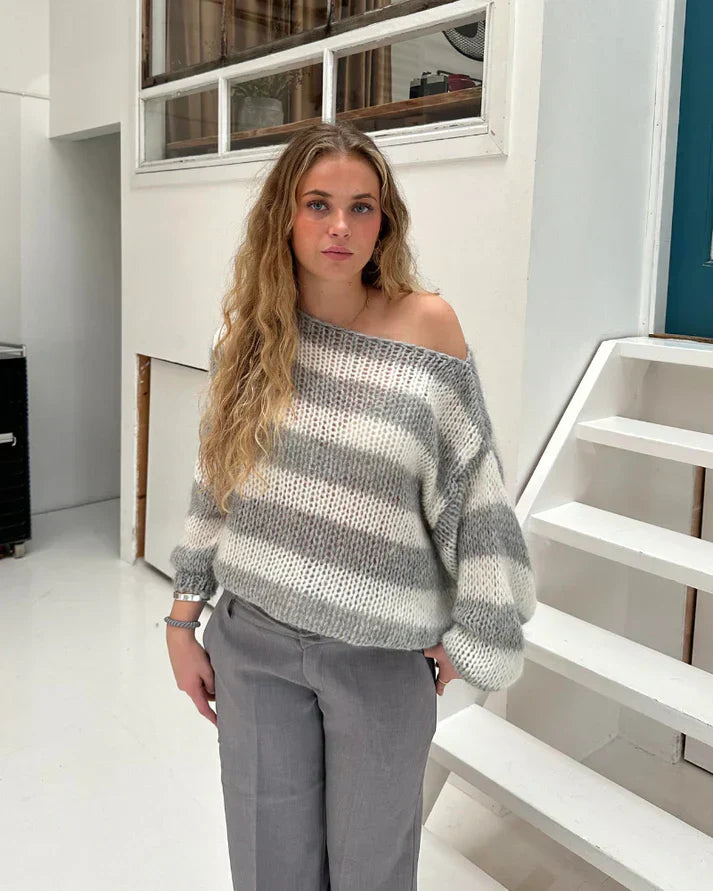 Emma - Gestreifter HerbstStrickpullover