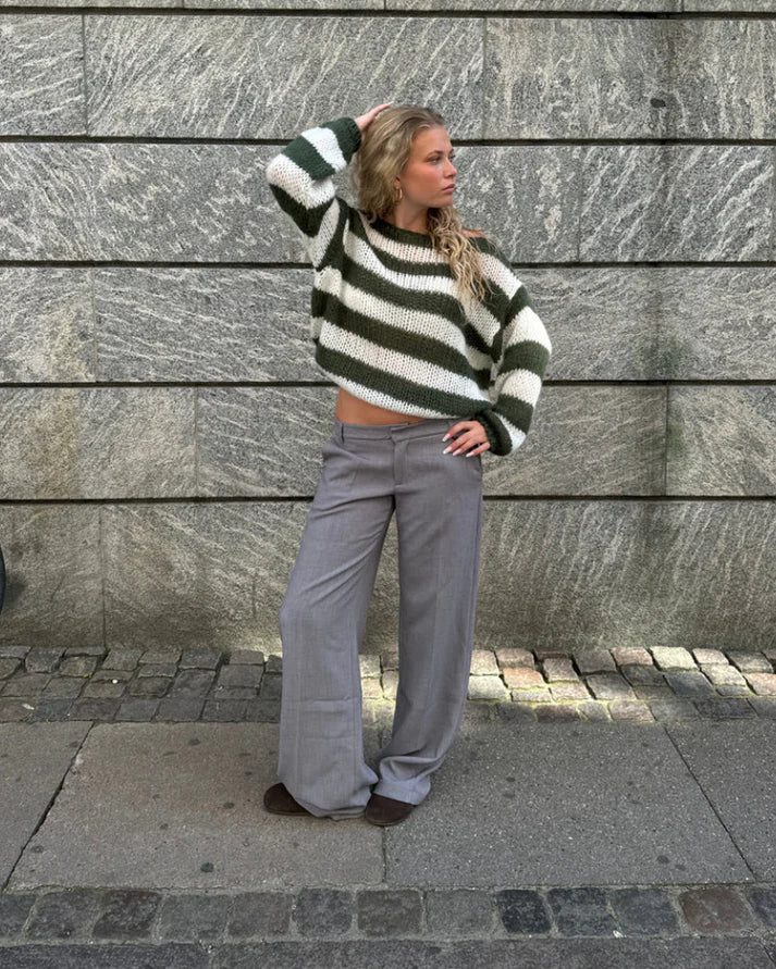 Emma - Gestreifter HerbstStrickpullover