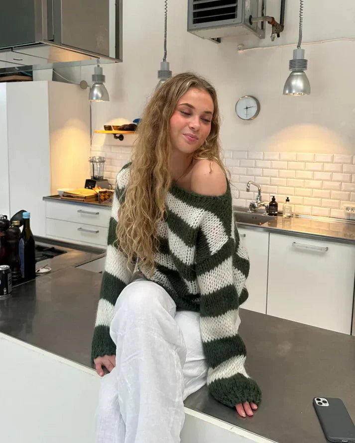 Emma - Gestreifter HerbstStrickpullover