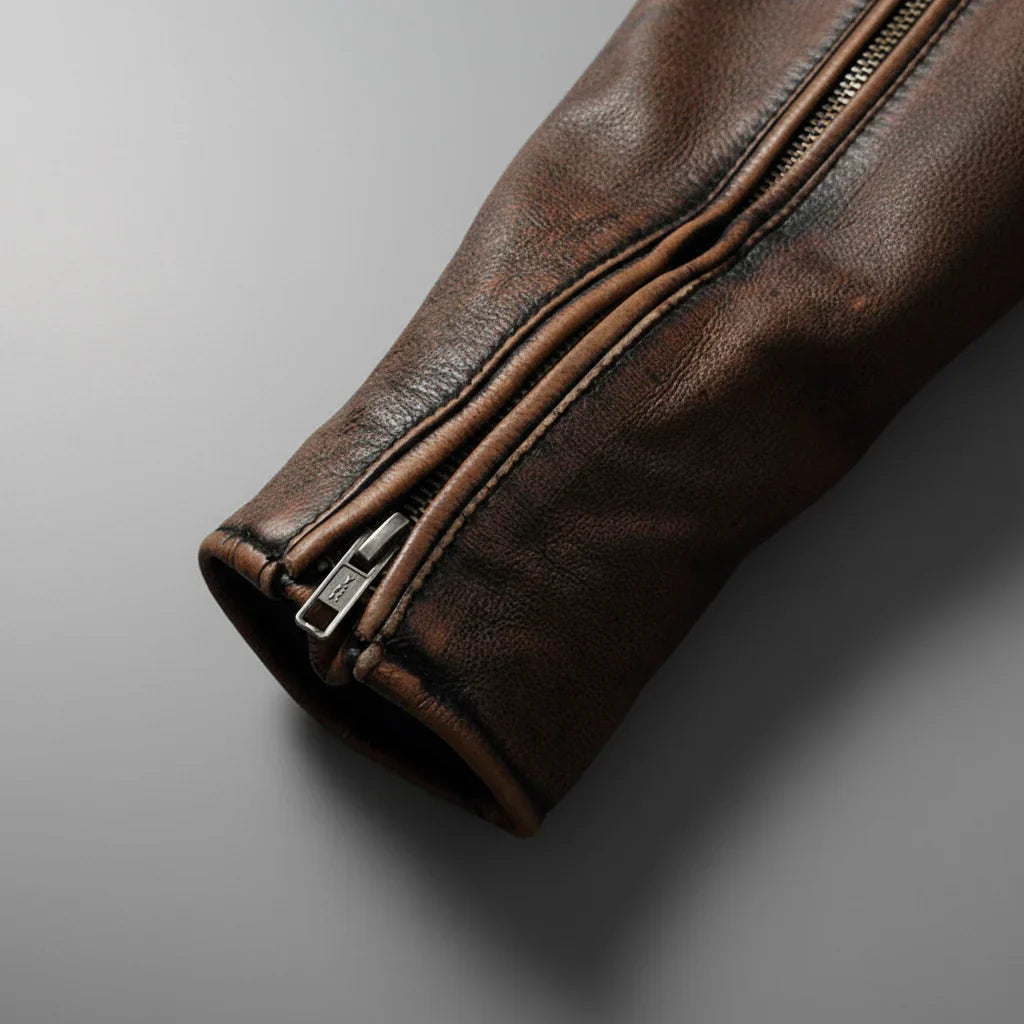 BARGER™ | Vintage-Lederjacke