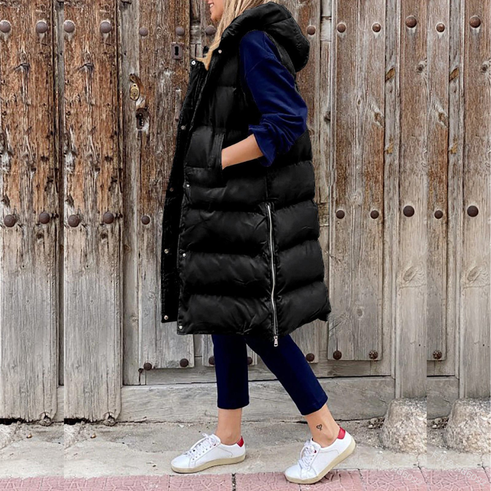 Maple™ - Lange Modische Jacke mit Kapuze