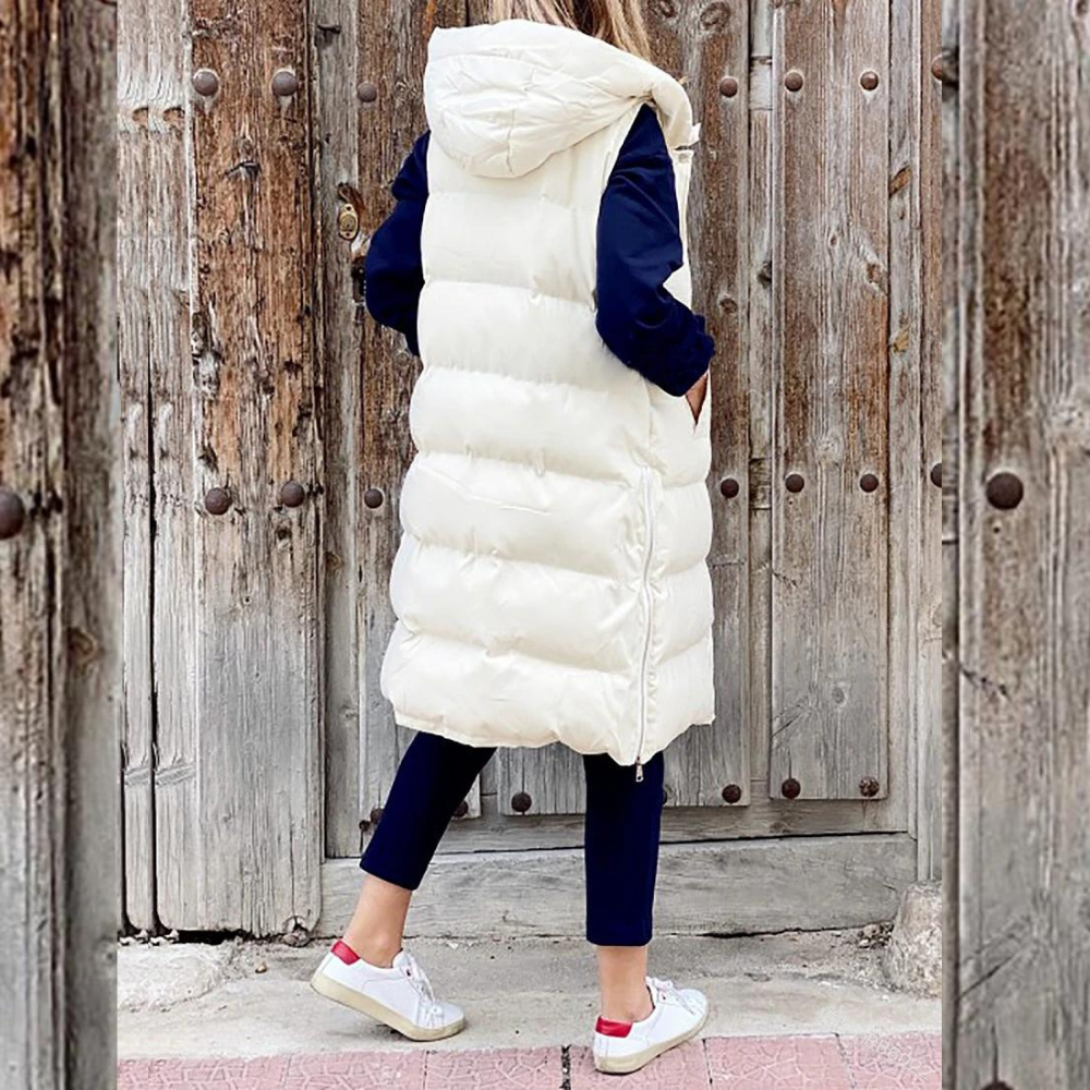 Maple™ - Lange Modische Jacke mit Kapuze