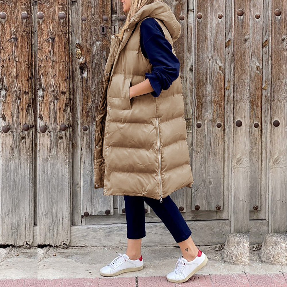 Maple™ - Lange Modische Jacke mit Kapuze