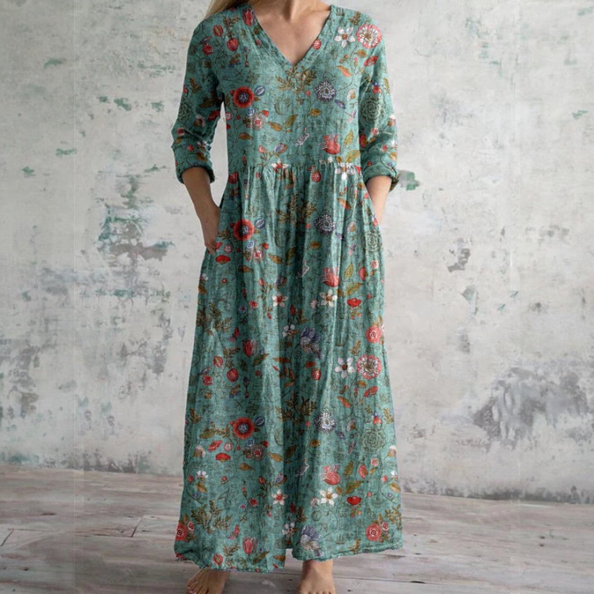 Wilhelmine™ | Elegantes Blumenkleid premium qualität