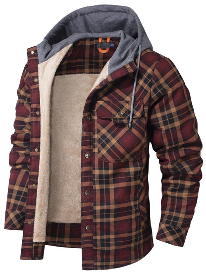 WOODLAND™ | Thermo-Flanelljacke mit Kapuze