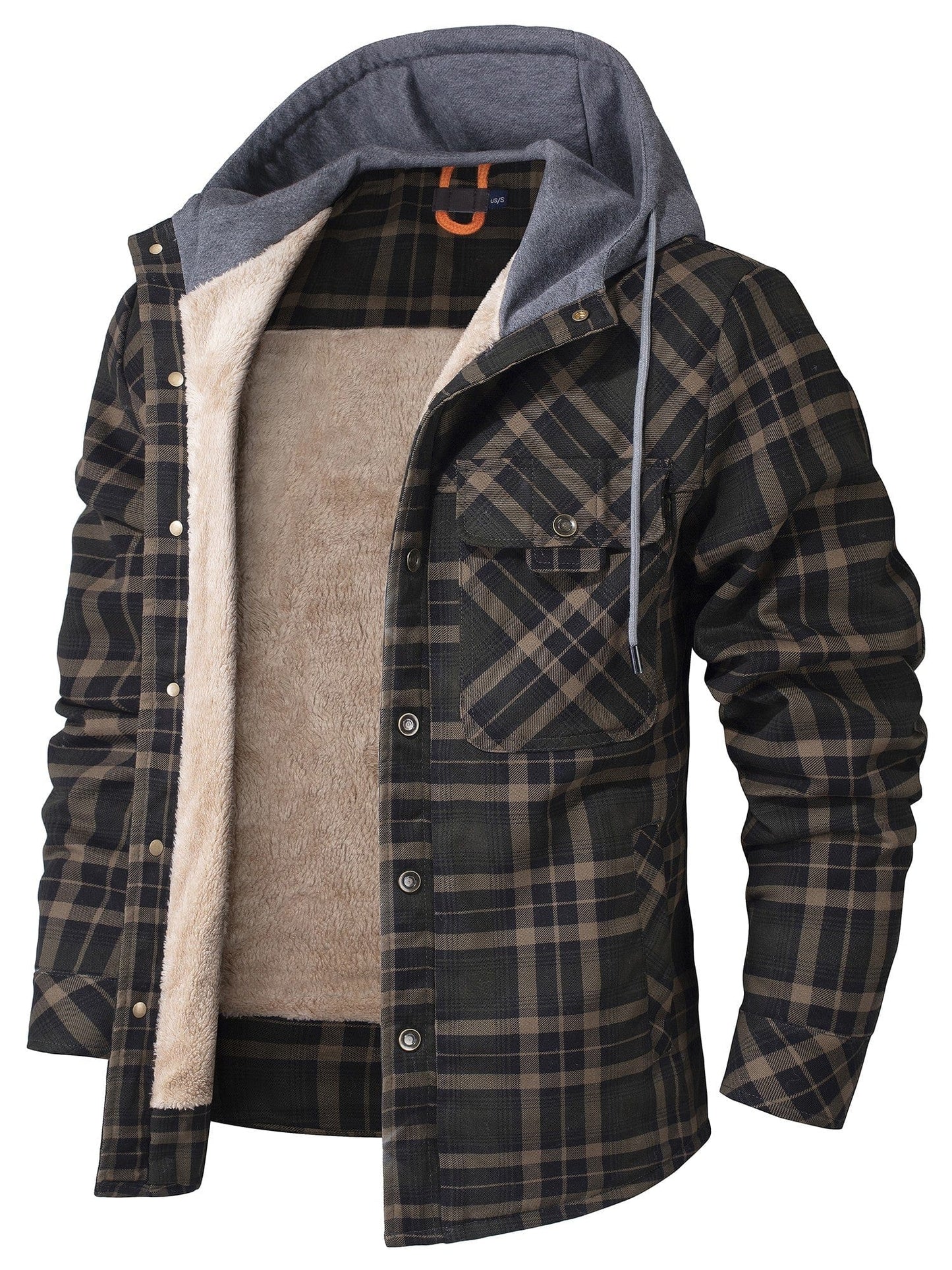 WOODLAND™ | Thermo-Flanelljacke mit Kapuze