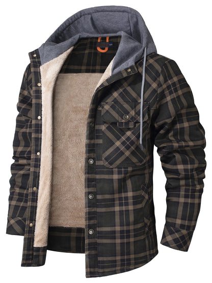 WOODLAND™ | Thermo-Flanelljacke mit Kapuze