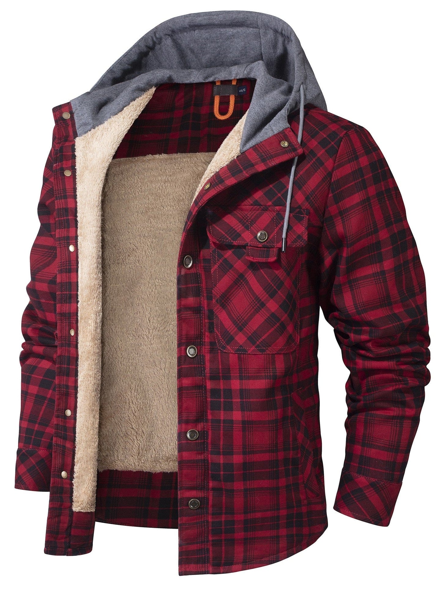 WOODLAND™ | Thermo-Flanelljacke mit Kapuze