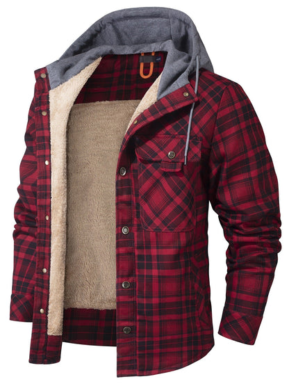 WOODLAND™ | Thermo-Flanelljacke mit Kapuze