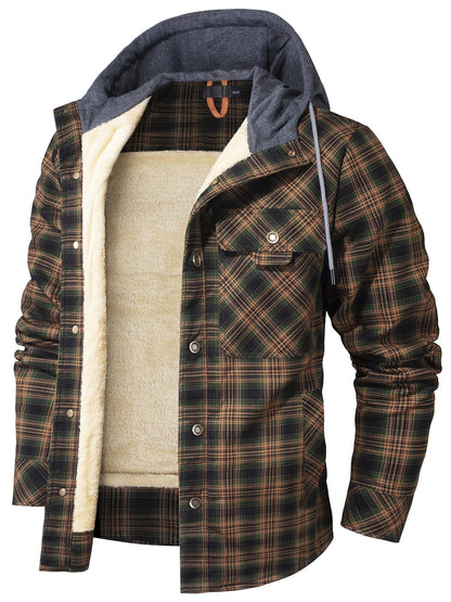 WOODLAND™ | Thermo-Flanelljacke mit Kapuze