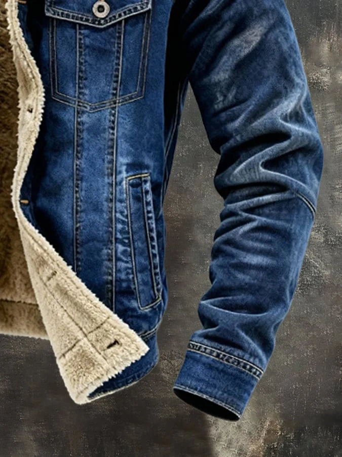 HARRISON™ | RETRO SHERPA DENIM JACKE