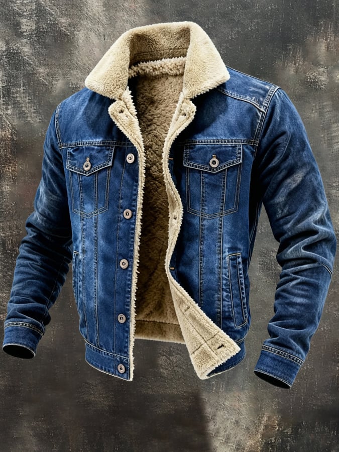 HARRISON™ | RETRO SHERPA DENIM JACKE