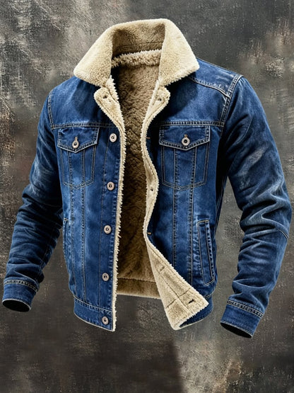 HARRISON™ | RETRO SHERPA DENIM JACKE