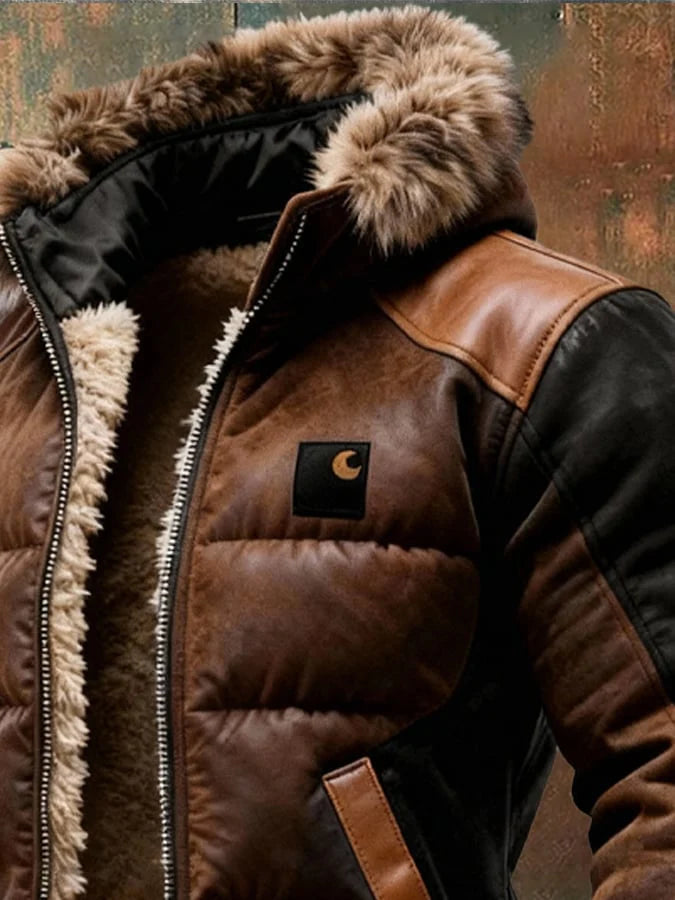MARCUS™ | HANDGEFERTIGTE LEDERJACKE MIT WOLLFUTTER