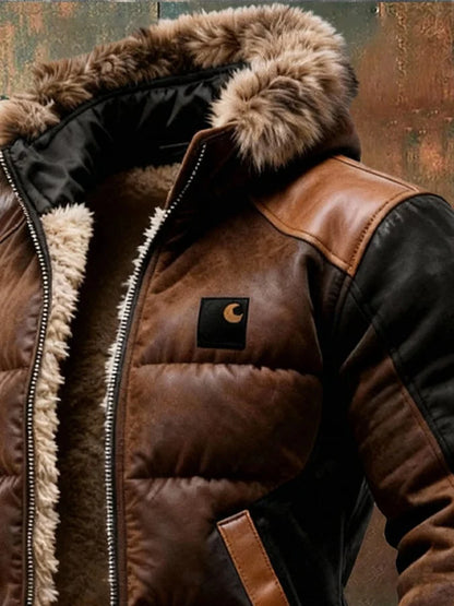 MARCUS™ | HANDGEFERTIGTE LEDERJACKE MIT WOLLFUTTER