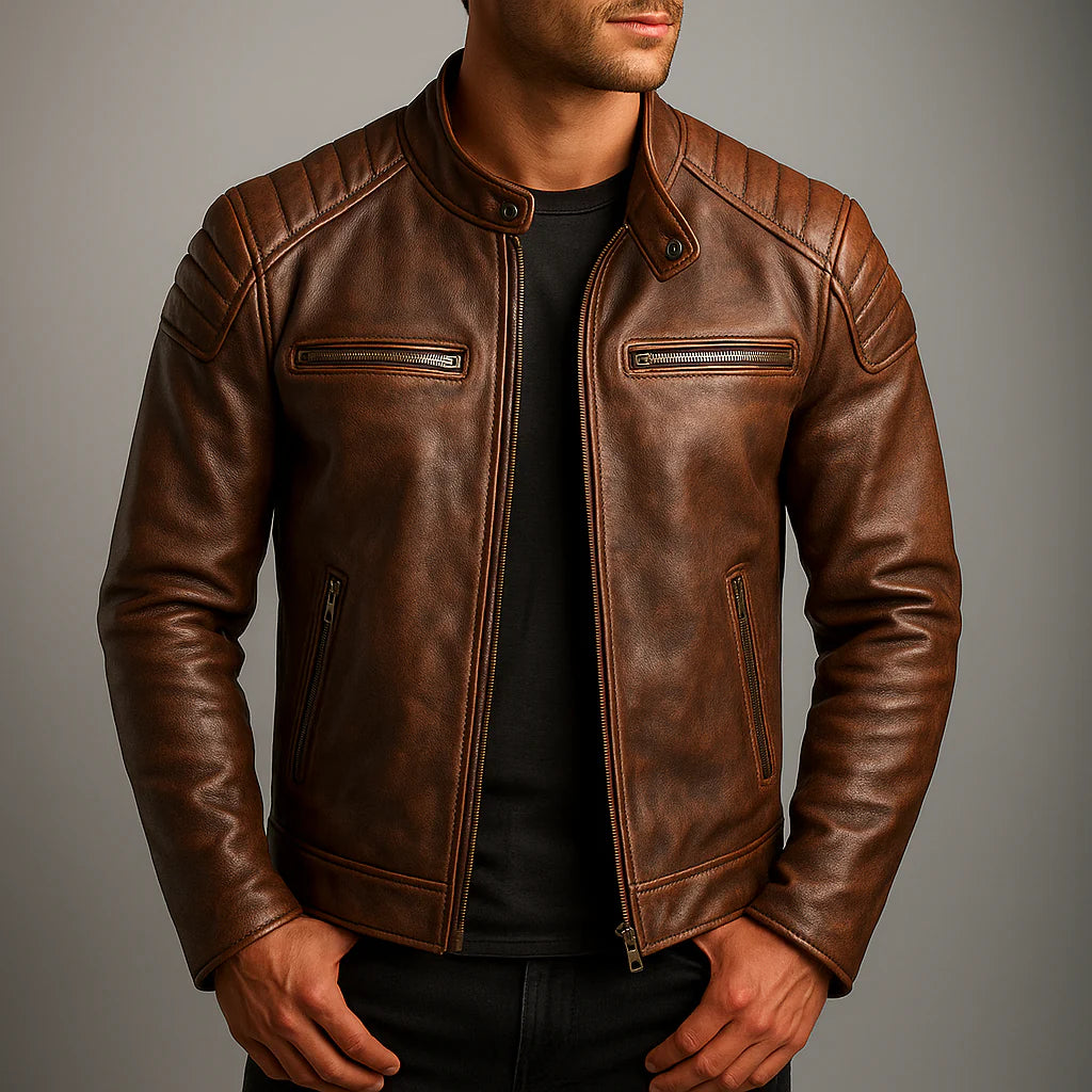 BARGER™ | Vintage-Lederjacke
