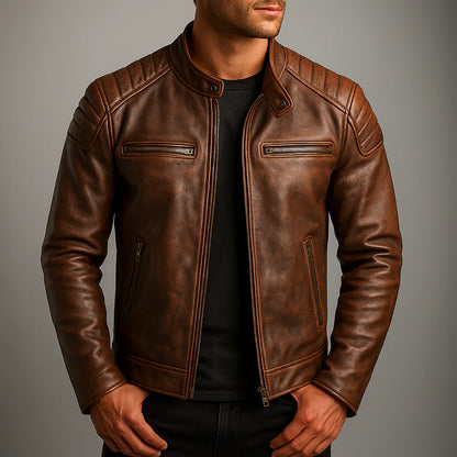 BARGER™ | Vintage-Lederjacke