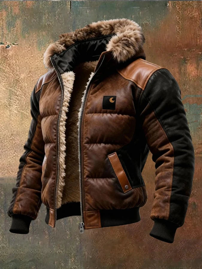 MARCUS™ | HANDGEFERTIGTE LEDERJACKE MIT WOLLFUTTER