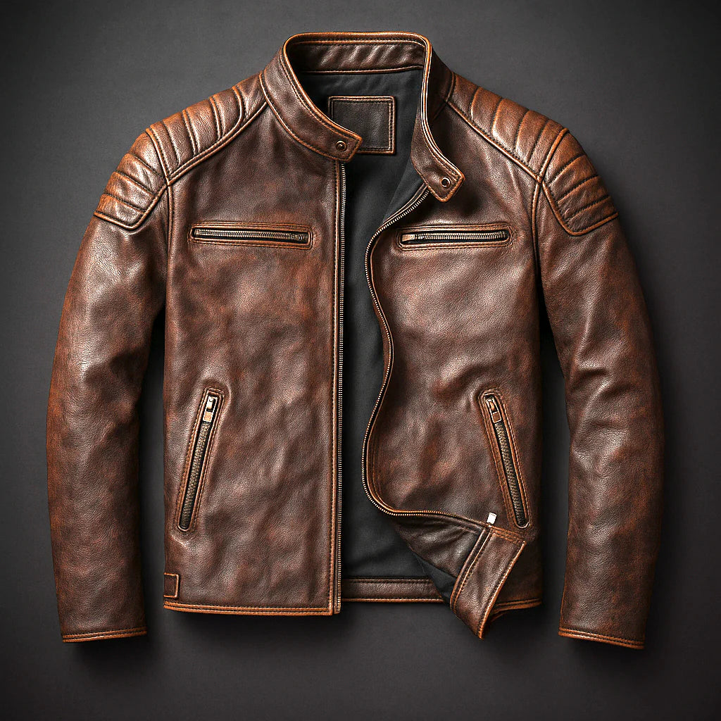BARGER™ | Vintage-Lederjacke