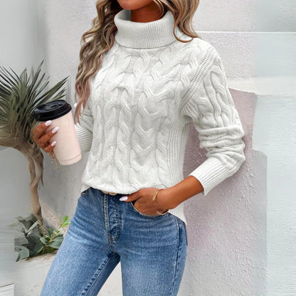 Minerva | Warmer gestrickter Rollkragenpullover für Damen