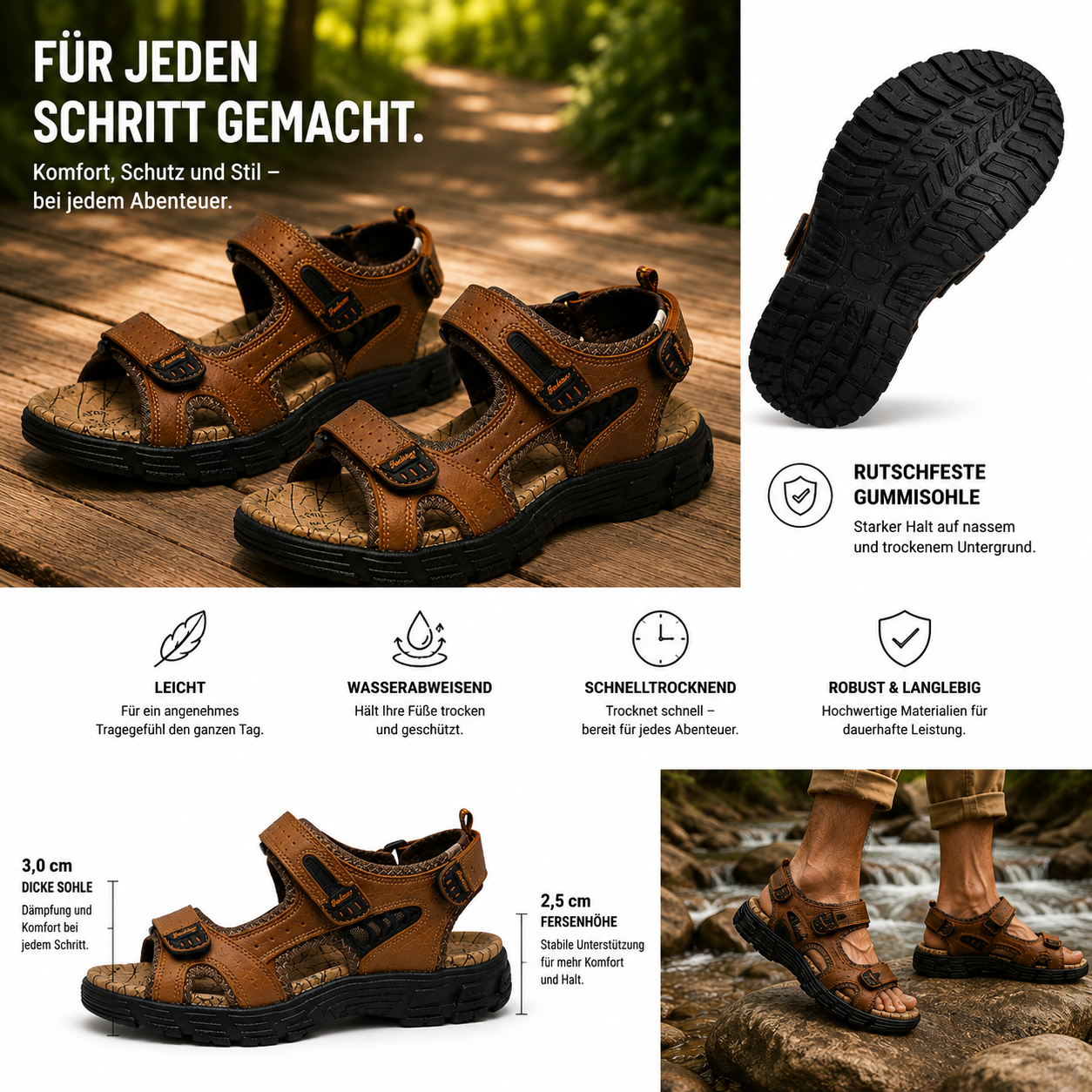 RAVENO™ | PREMIUM OUTDOOR-SANDALEN