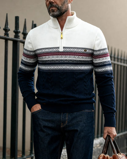 SOHO™ | PREMIUM STRICK ZIP PULLOVER