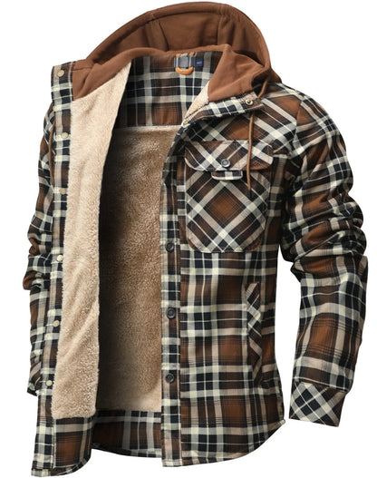 WOODLAND™ | Thermo-Flanelljacke mit Kapuze