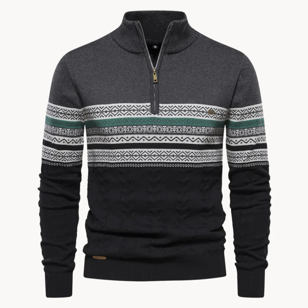 SOHO™ | PREMIUM STRICK ZIP PULLOVER
