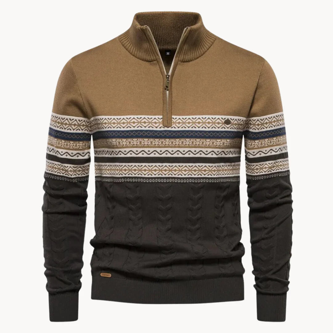 SOHO™ | PREMIUM STRICK ZIP PULLOVER