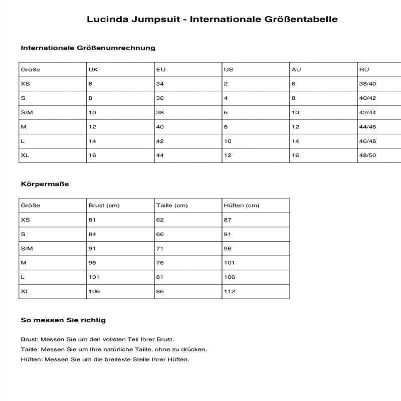 Lucinda - Schwarzer Overall