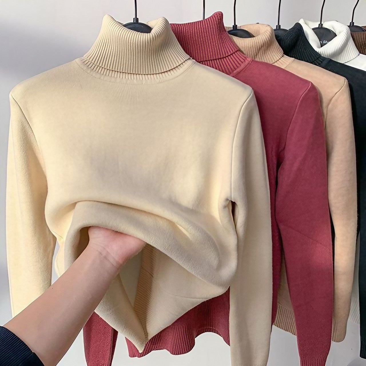 Caelia™ | Strickpullover mit Teddy-Futter
