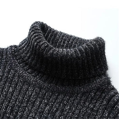 NORDHAVEN™ | Strukturierter Rollkragen-Strickpullover