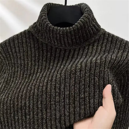 NORDHAVEN™ | Strukturierter Rollkragen-Strickpullover