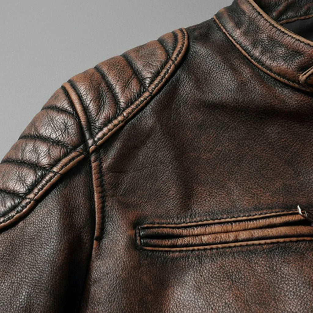 BARGER™ | Vintage-Lederjacke