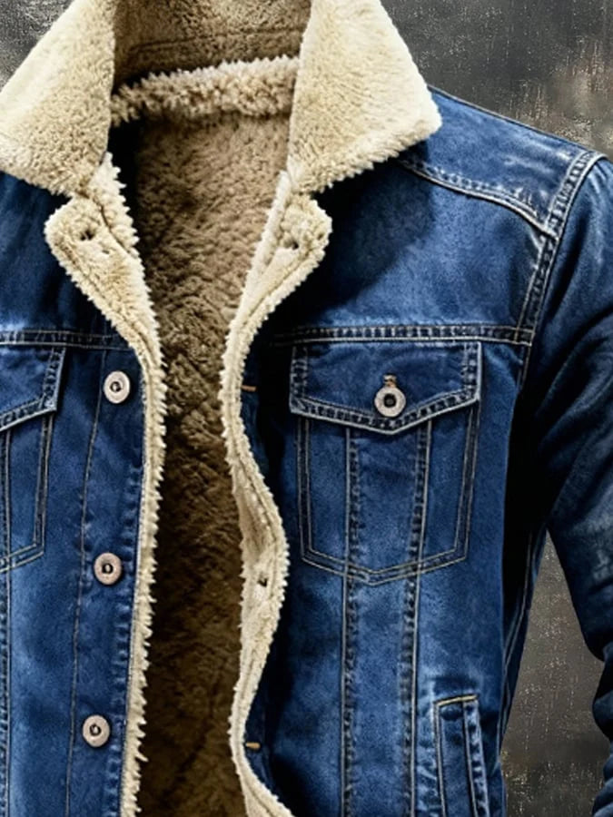 HARRISON™ | RETRO SHERPA DENIM JACKE