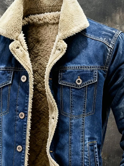 HARRISON™ | RETRO SHERPA DENIM JACKE