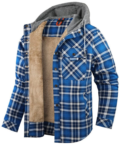 WOODLAND™ | Thermo-Flanelljacke mit Kapuze
