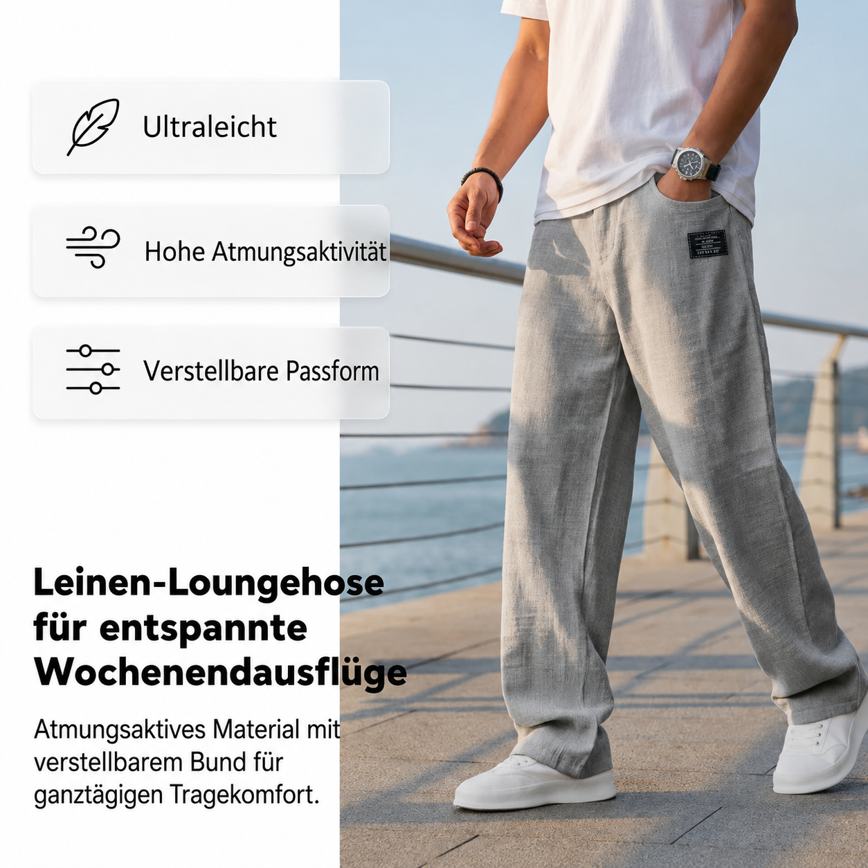 GARY™ | LEICHTE HOSE MIT GERADEM BEIN
